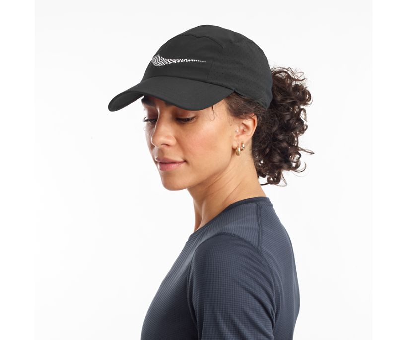 Women's Saucony Outpace Hats Black | Singapore 361VRWD